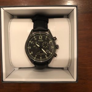 Timex Waterbury Chronograph 42MM Leather Watch
